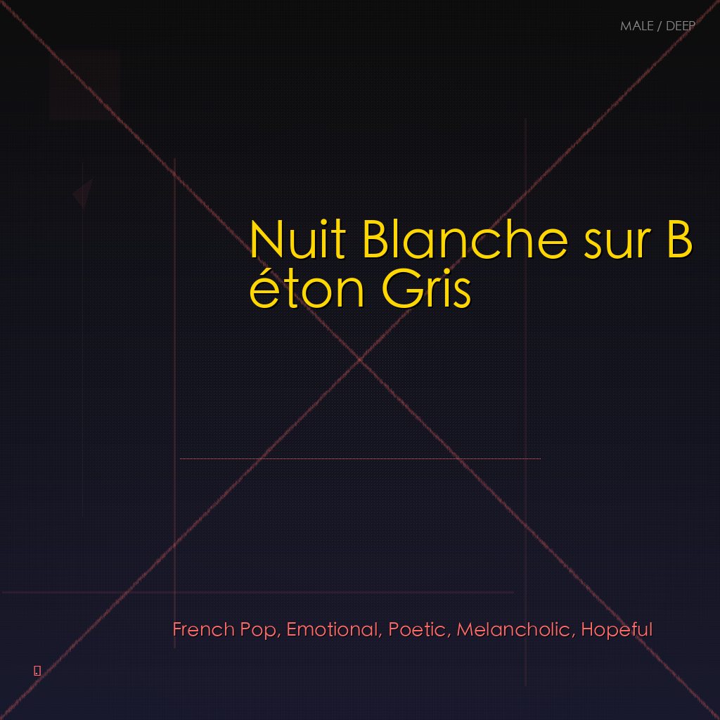 Nuit Blanche sur Béton Gris